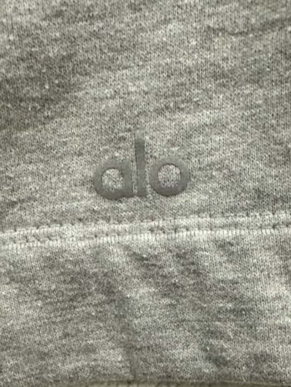 Alo Yoga Grey Cropped Hoodie Sweatshirt Size M - Picture 3 of 5